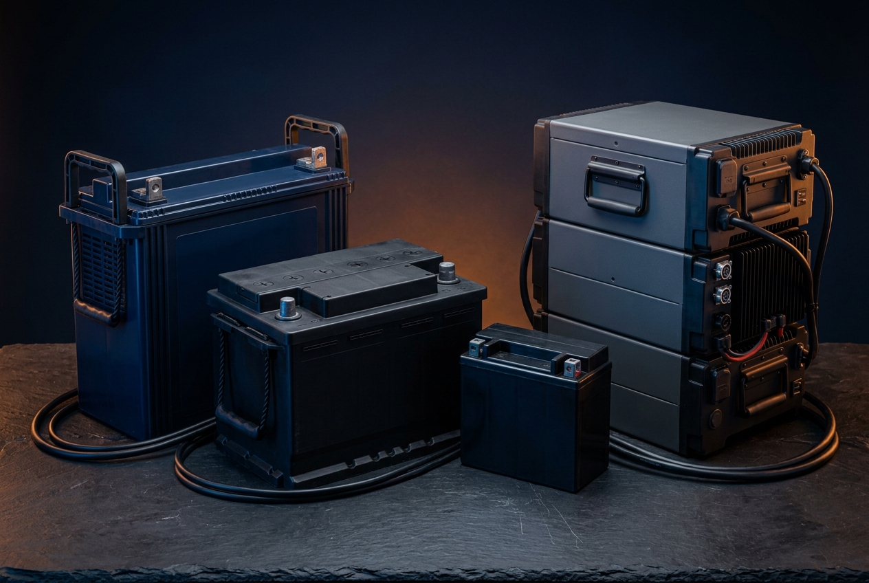 Different types of batteries for cars, inverters, two-wheelers and solar